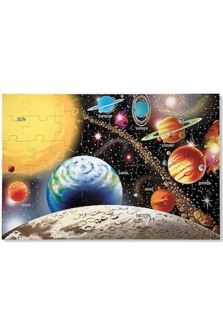 Melissa & Doug Dev Yer Yapbozugüneş Sistemi (48 Parça)