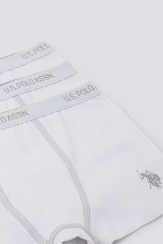 U.s. Polo Assn. Erkek Çocuk Beyaz Boxer 5274-32002 Beyaz
