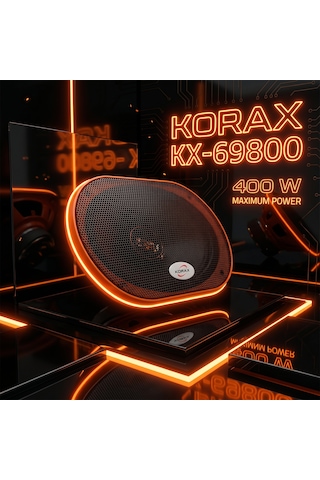 Korax Kx-m69800 400w Oval Oto Hoparlör Takım - 2 Adet