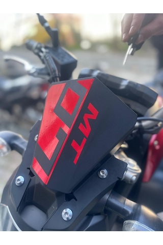 Yamaha Mt-07 Ön Cam 07 Yazısı İşareti Sticker Etiket Modeli