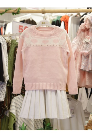 Xo Kids Kız Çocuk Elbise 4-12 Yaş 2004 Pembe