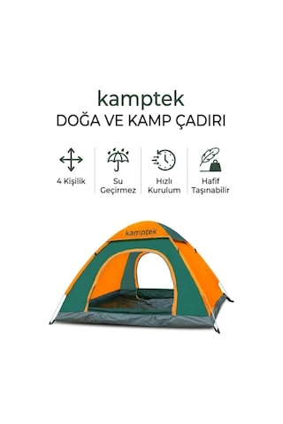 Manuel Kurulum Deprem Kamp Doğa 4 Kişilik Mevsimlik Çadır Renkli Çadır 200 200 135 Renkli