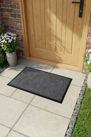 Ps019a Gri Kaymaz Taban Nem Alıcı Toz Alıcı Kapı Önü Paspası Uv Dayanıklı 40x60 Cm