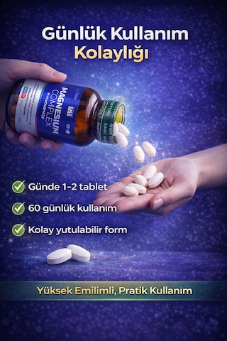 Day's Power Magnezyum Kompleks 60 Tablet