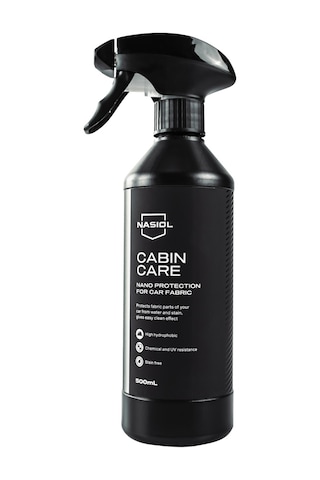 Nasiol Cabincare Araç Kumaş Yüzeyleri için Nano Kaplama 6 Ay Dayanım 500ML Su Sıvı Leke Geçirmez