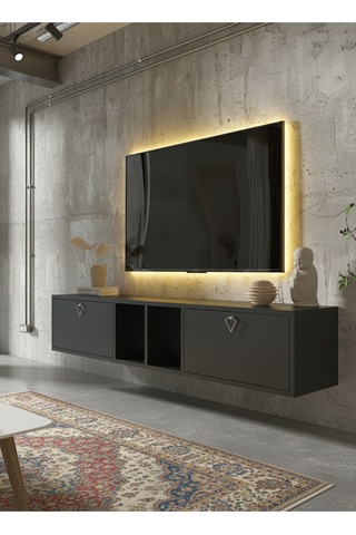 Resital Tv Ünitesi S1833-4 Antrasit Antrasit