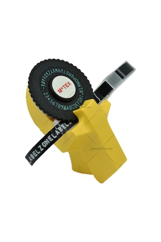 Motex Sarı-3D Kabartma Yazı Yazma ve Etiketleme Makinası + 1 Siyah Şerit