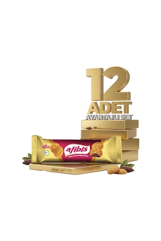 Afia Afibis Kakao Krema Dolgulu Bisküvi 12x75 Gr