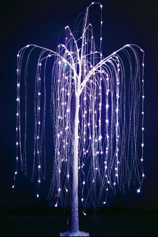 Rgb Smart Led Işıklı Söğüt Ağacı 120cm 32 Animasyon Çok Renkli