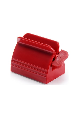 Kırmızı Çok İşlevli Diş Macunu Sıkacağı Haddeleme Tüp Sıkacağı Kolay Taşınabilir Kaymaz Diş Macunu Dispenseri Banyo Aksesuarları Setleri Kırmızı