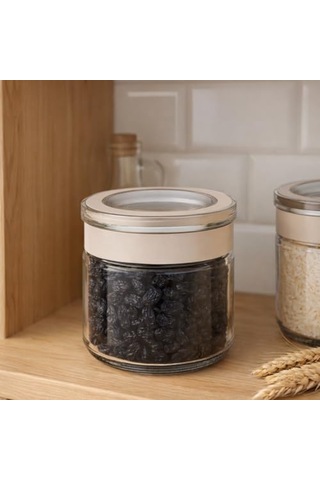 Cam Kavanoz, Cam Saklama Kabı, Sızdırmaz Kaplar Siyah, 300 Ml Diğer