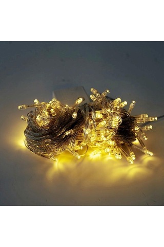 Sıcak Beyaz Led Peri Dize Işıklar 7 Renk Pil Kumandalı Açık Hava Su Geçirmez Led Dize Işık Noel Doğum Günü Ev Partisi Dekoru Lamba 10m Sıcak Beyaz