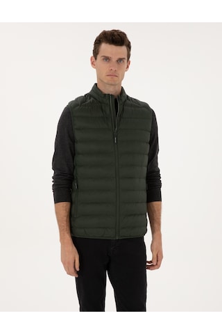 Pierre Cardin Erkek Koyu Haki Mont Yelek 50310142-vr111 Koyu Haki