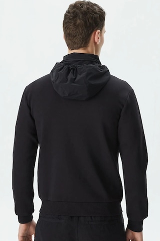 Lacoste Men's Full Zip Hoodie Sweatshirt Erkek Kapüşonlu Tam Fermuar Sweatshirt Siyah Siyah