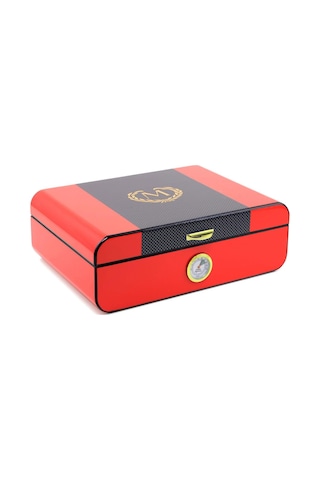 Racing Edition Kardon Dizayn Humidor Puro Kutusu Kırmızı 40's