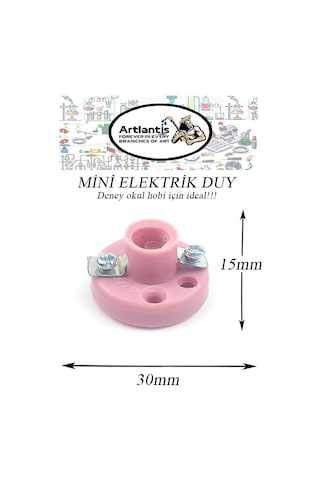 Mini Duy 20 Adet Deney Duyu Proje İçin Küçük Ampul Yuvası Minyonet Duy Okul Sınıf Elektrik Devre Deney Duyusu