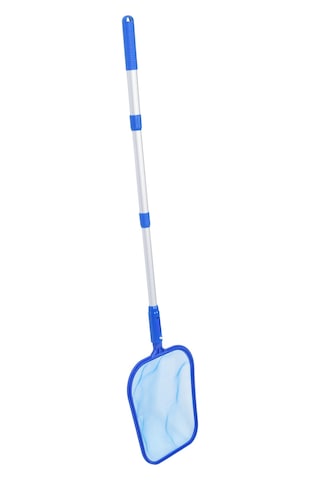 Youmex Halka Desenli Yüzme Havuzu Temizlik Aleti - 3 Bölmeli Uzatılabilir Aluminyum Çubuklu, İnce Ağızlı Yaprak Ve Çöp Kazıcı 28x24.5cm Ağız Ölçüsü Diğer