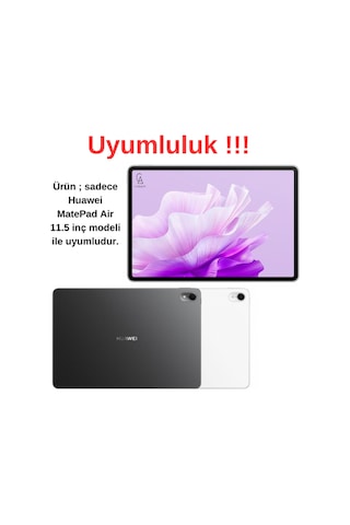 Huawei Matepad Air 11.5" 2023 Uyumlu Tablet Kılıf Smart Özellikli Uyku Modlu Kapaklı Tablet Kılıfı