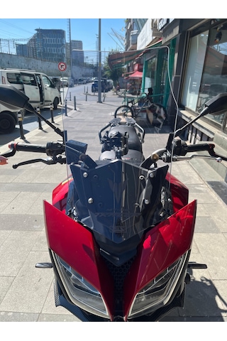 2016-19 Yamaha Mt07 Tracer Uzun Ön Cam Açık Füme Zeus 4mm 54cm Mt 07 Acik Füme