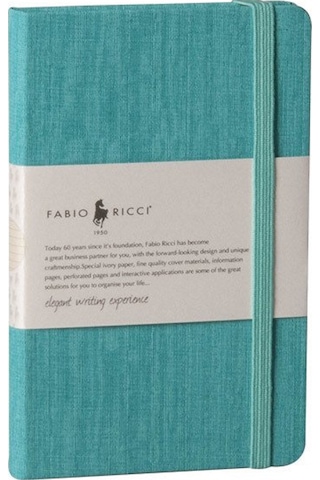 Fabio Ricci Lepidus 1046 Turkuaz Kareli Defter Turkuaz