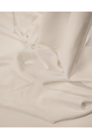 Beyaz Lacoste Görünümlü Örme Kumaş Esnek Tok Duruşlu Bluzluk & Elbiselik 140x220cm-11668