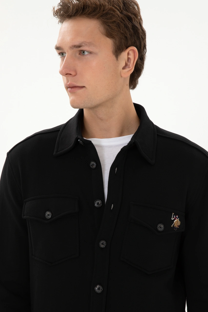 U.s. Polo Assn. Erkek Siyah Gömlek Örme 50316673-vr046 Siyah