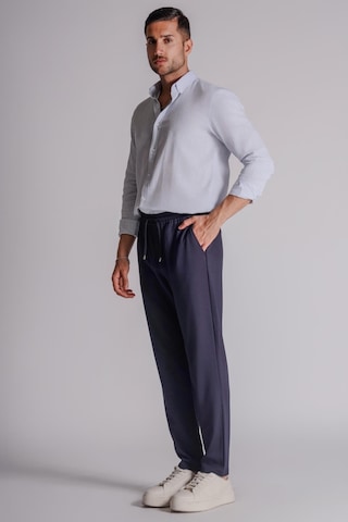 Braccas Erkek Yandan Cepli Beli Lastikli Relaxed Fit Jogger Pantolon Gri Lacivert