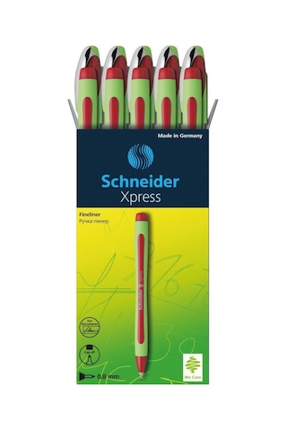Schneider Xpress 0.8 MM Fiber Uçlu Kalem Kırmızı 10'lu Kutu