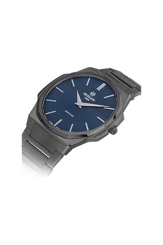 Hislon Cl127n-11sn Safir Camlı Çelik Kordon Çelik Kasa 3 Atm Suya Dayanıklı Metalik Renk Erkek Kol Saati Füme