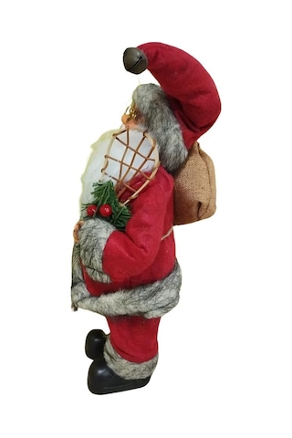 T.concept Dekoratif Zilli Noel Baba Yılbaşı Figürü 30 Cm 240244/nl30