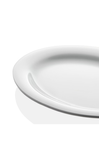 Alezy 628 Göreme Melamin Termostar Arya Kayık Tabak 28 Cm Beyaz