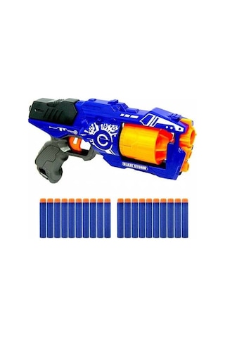 Nerf Stil Sünger Mermi Fırlatan Nişancı Oyuncak Blaze Storm Taban