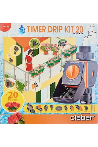 Claber 90766 Tımer Kıt 20 Logıca Damla Sulama Ve Zamanlayıcısı