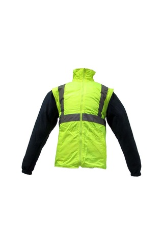 Junıor Jn1003 Xxl 5+1 İçi Çıkmalı Oxford Fosforlu Parka Lacivert-Sarı