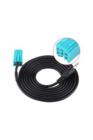 Springsun Renault Aux Mp3 Kablosu - "update List" Radyolar İçin, Pvc + Bakır Çekirdek, 150cm Uzunluk, Dayanıklı, Cd Değiştiriciyle Uyumlu 2005-2011 Modeller