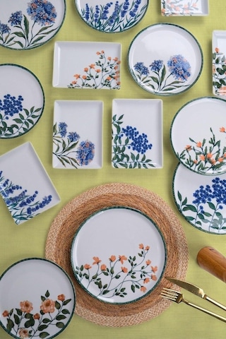 Porland Flower Garden 18 Parça 6 Kişilik İkram Ve Kahvaltı Takımı 04ppo000225 Beyaz
