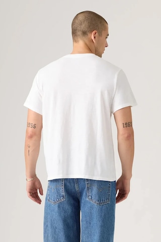 Levi's Erkek Baskılı Bisiklet Yaka Relaxed Fit Beyaz T-shirt - A2082-0294 Beyaz