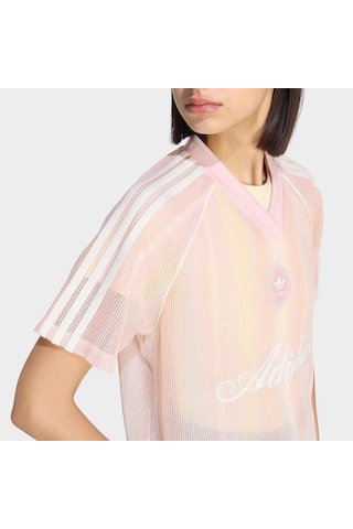 Adidas Originals Summer Glow Knitted Firebird Kadın Pembe Tişört Ky3161