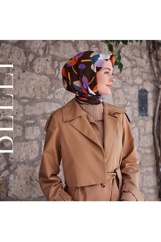 BELLİ Luxury Twill Ipek Eşarp 4040 Çok Renkli