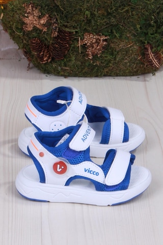 Vicco 321.b24y.210 Mocha Saks Mavi Rahat Esnek Erkek Çocuk Sandalet Saks