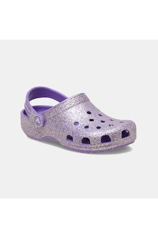 Crocs Classic Fantasy Glitter Clog Kız Çocuk Terlik 212561 Mor