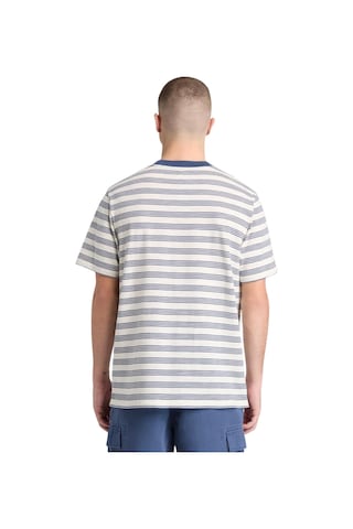 B0a5mrcadp1-r Timberland 4 Rows Striped Short Sleeve Tee Erkek T-shirt Krem B0a5mrcadp1-r