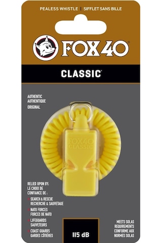 Fox 40 Classic Safety Düdük Sari - Bileklikli 9935-0200 Çok Renkli