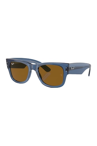 Ray-Ban 0840S 668073 51 Mega Wayfarer Unisex Mavi Köşeli Çerçeve Güneş Gözlüğü - 51