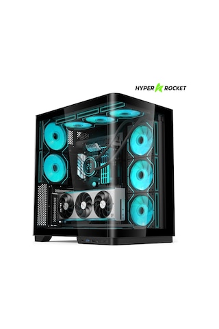 Hyper Rocket V335r Blk Micro-atx Gaming Siyah Oyuncu Kasası + 850w Psu