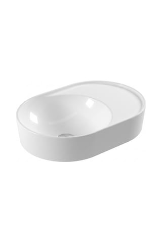 Serel Sapphire Opsiyonel Batarya Delikli Tezgah Üstü Lavabo 35x50 Cm Beyaz - Sp40sxs110h Diğer