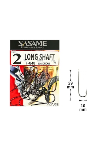 Sasame F-848 No:2 Long Shaft Olta İğnesi 22 Adet