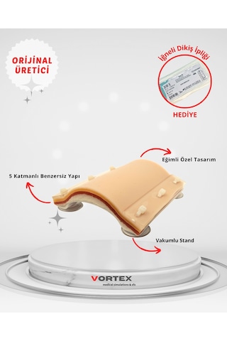 Cerrahi Eğitim Dikiş Seti 7 Parça + Vakumlu Küçük Dikiş Pedi