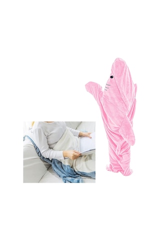 Suntek Hayvan Uyku Tulumu Kapşonlu Cosplay Giyim Pijama Pembe