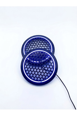 20cm Mavi Neon Ledli Hoparlör